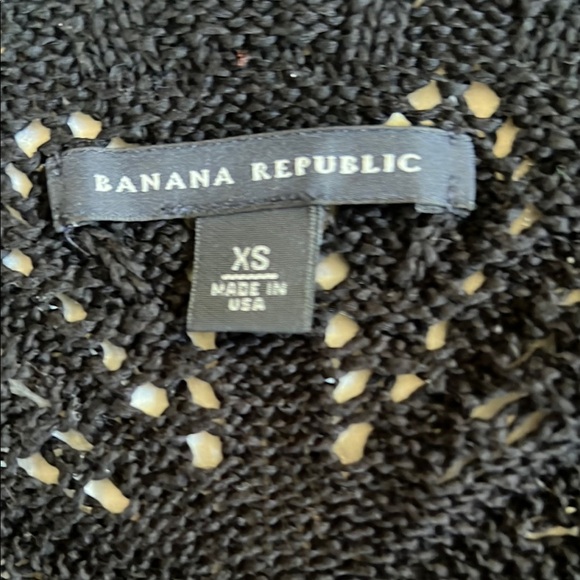 Banana Republic Black crotchet cropped shrug xs cotton - Picture 3 of 5